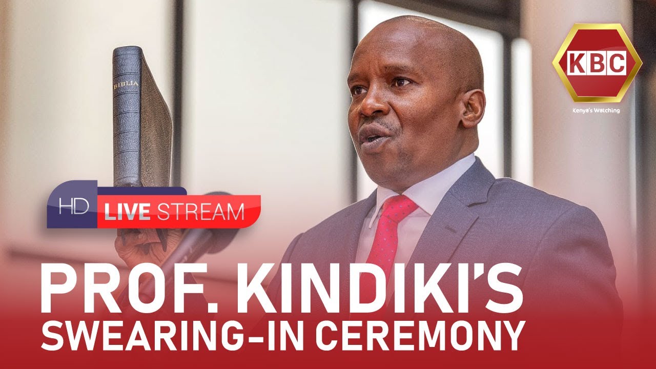 LIVE: DP PROF. KITHURE KINDIKI SWEARING-IN CEREMONY  II 1st November 2024 II www.kbc.co.ke
