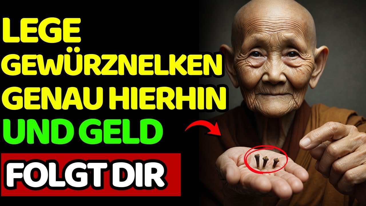 HEUTE: 3 Gewürznelken HIERHIN – Geld sucht dich