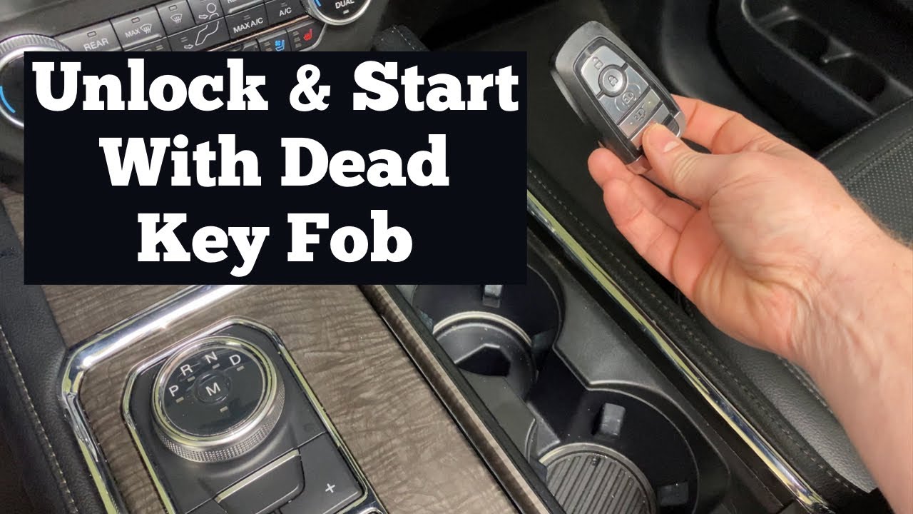 How to Unlock & Start A 2018 - 2023 Ford Expedition With A Dead Bad Broken Remote Key Fob Battery