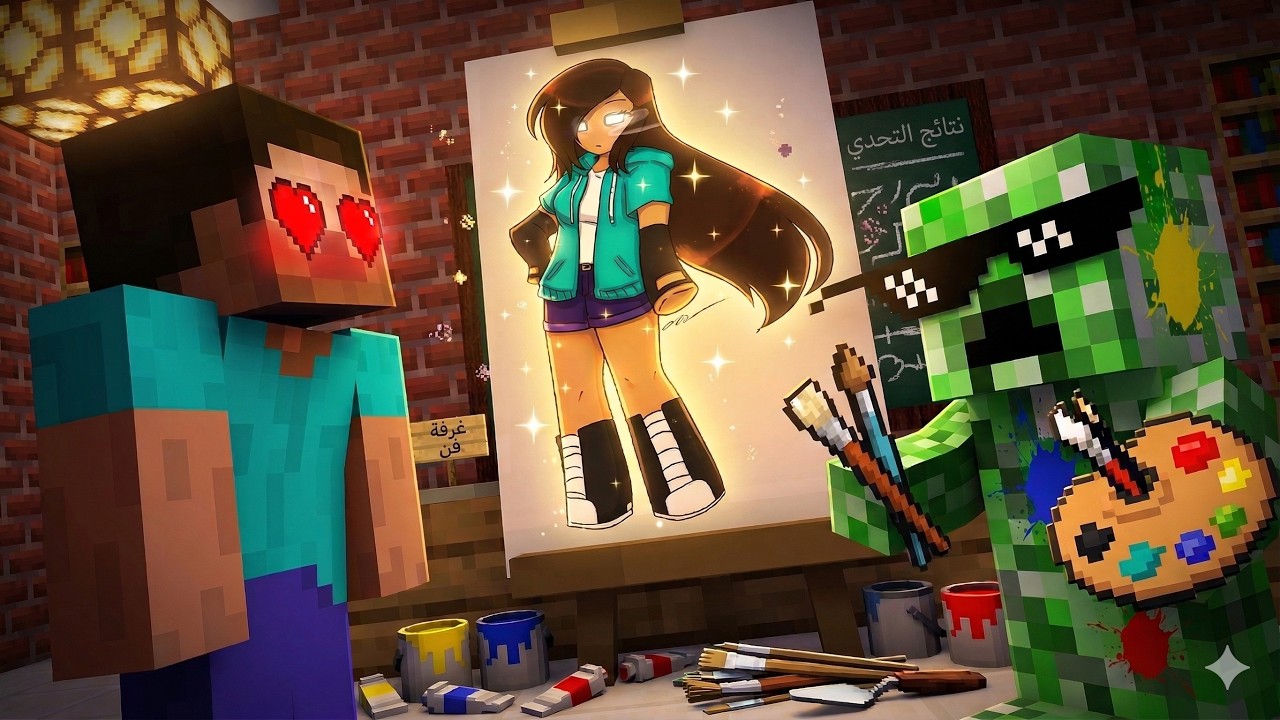مدرسة الوحوش: تحدي الرسم🎨 [ماين كرافت]