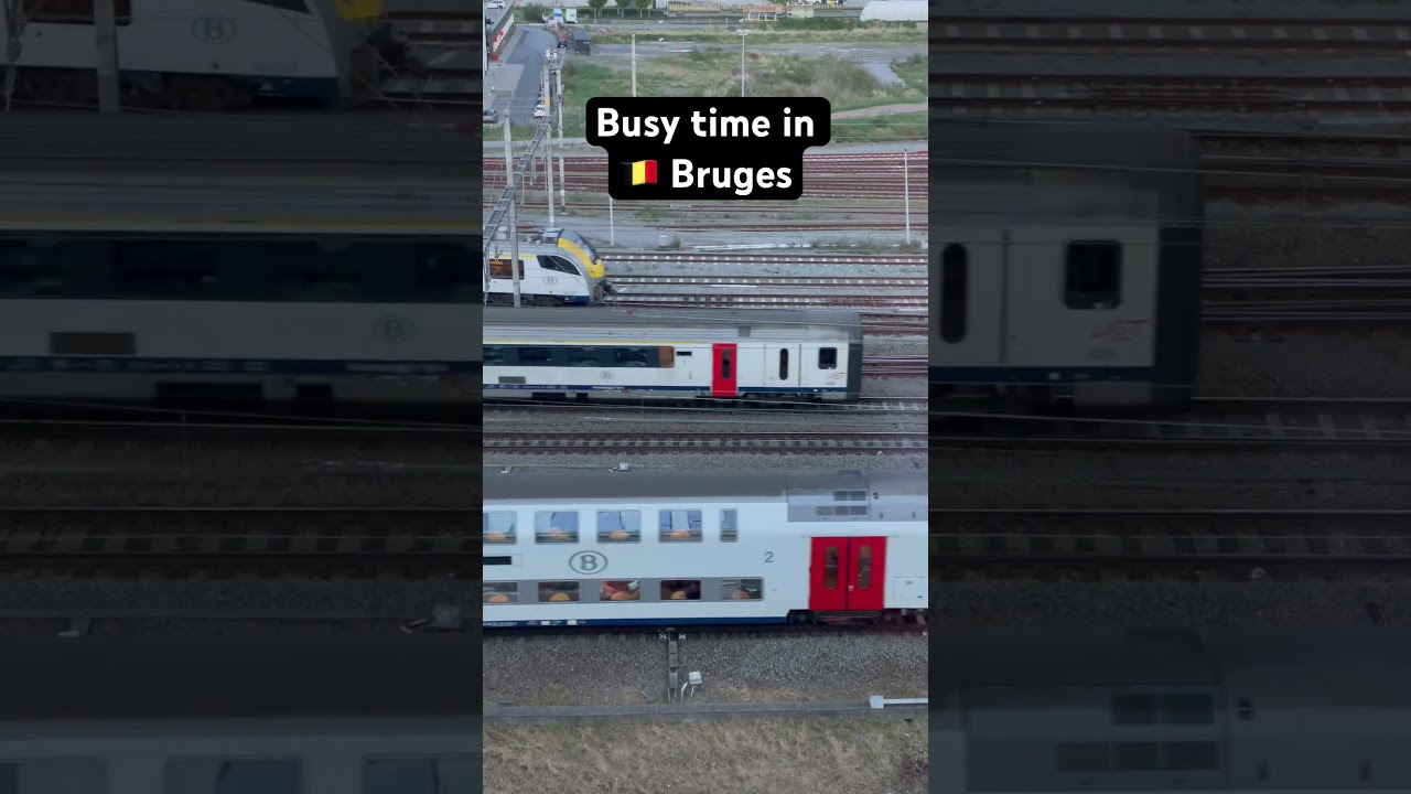 Busy in Bruges. #traintravel #railway #trainspotting #nmbs #sncb #train #belgium