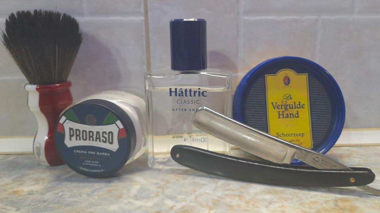 Extro btush proraso pre save hattric asl vergulde hand soap  legrelot straight razor  14/02/26