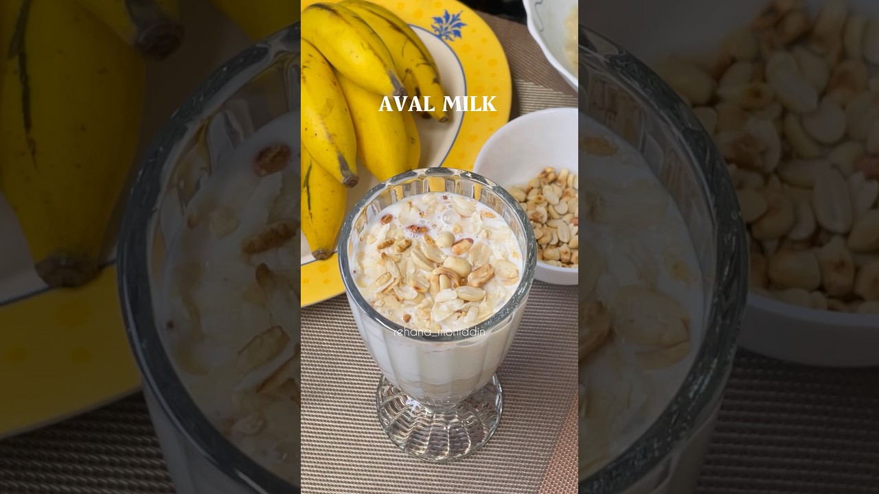 Aval milk / Avil milk 🥛🍌 #avilmilk #food #drink