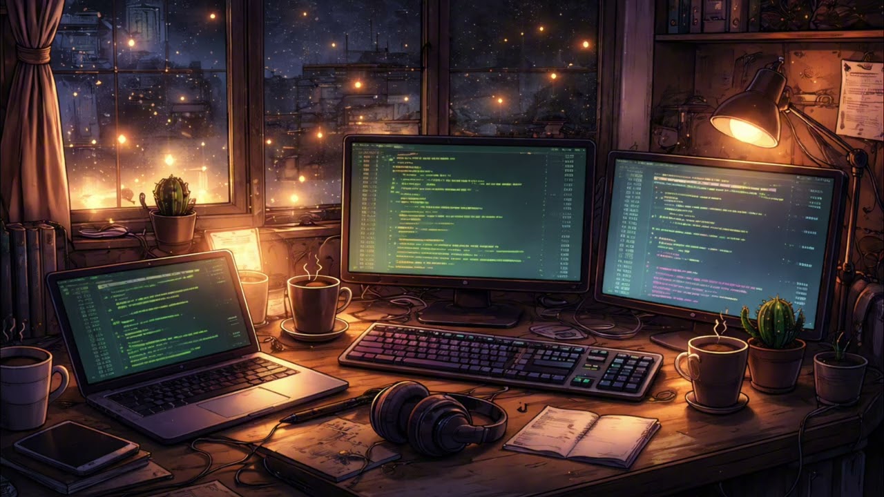CODE AFTER DARK (Short Album Mix) | LoFi Coding Beats Chillhop for Focus, Programming, Study