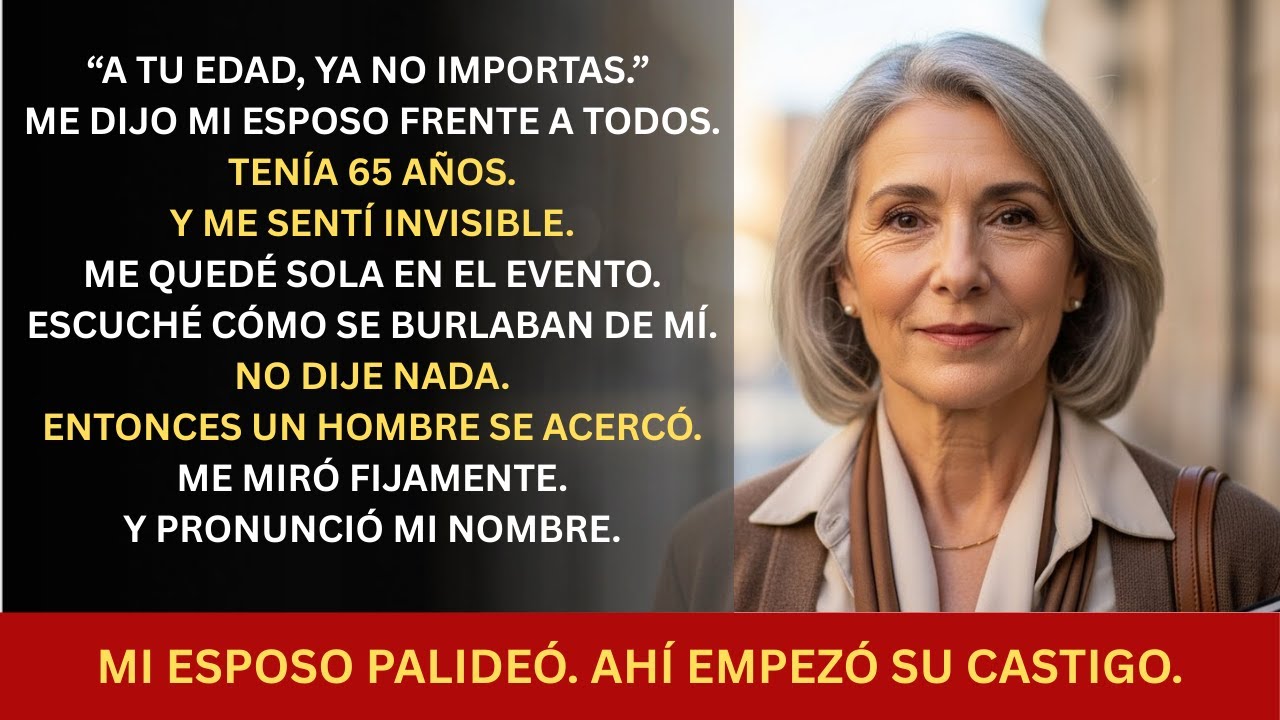 Mi Esposo Dijo “A Tu Edad Me Das Vergüenza” En Su Evento — Pero Cuando Su Jefe Me Reconoció…