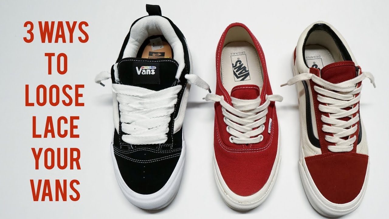 3 способа ослабить шнуровку кед Vans