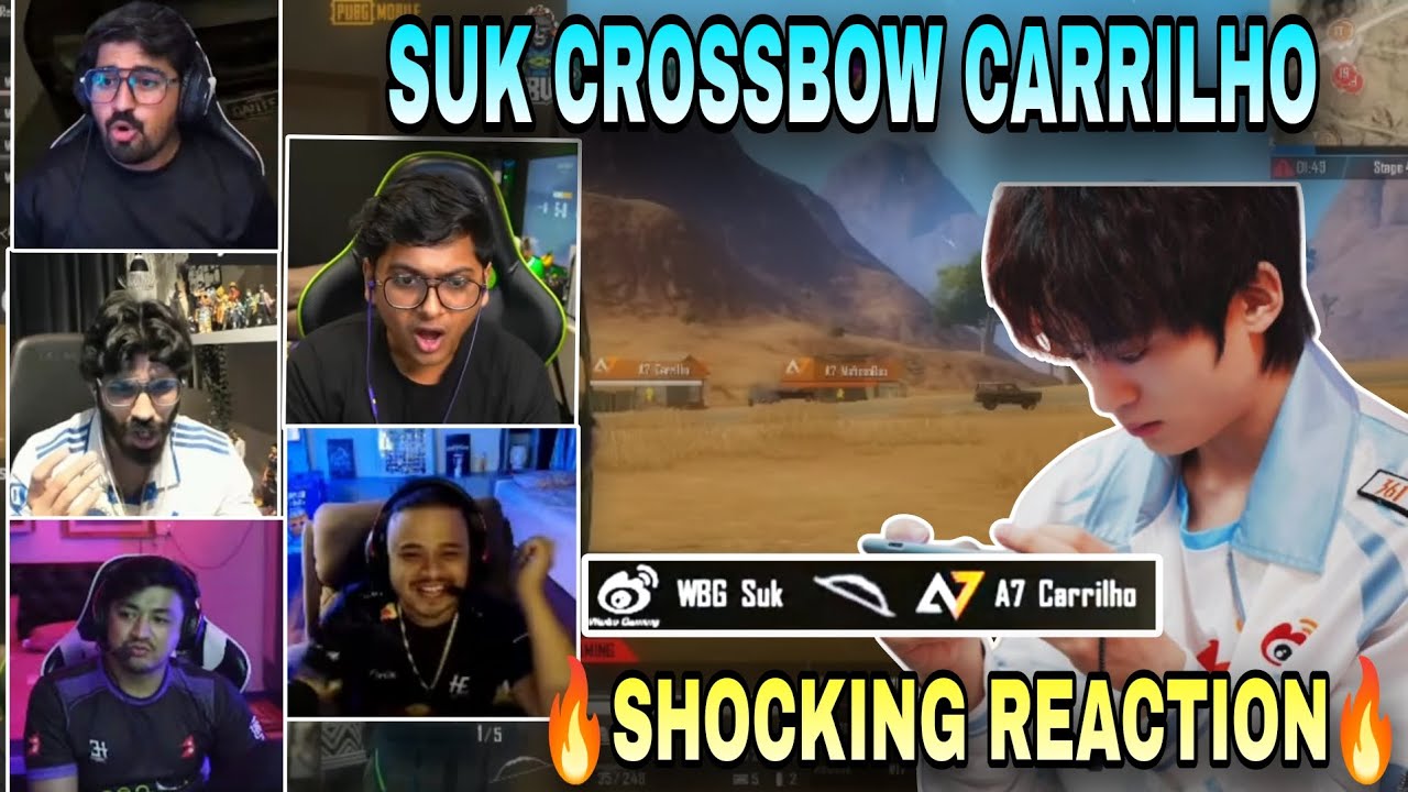 🇳🇵🇮🇳🇵🇰 All Streamers Crazy Reactions on WBG SUK Crossbow A7 Carrilho 😱 | Clash with kvn