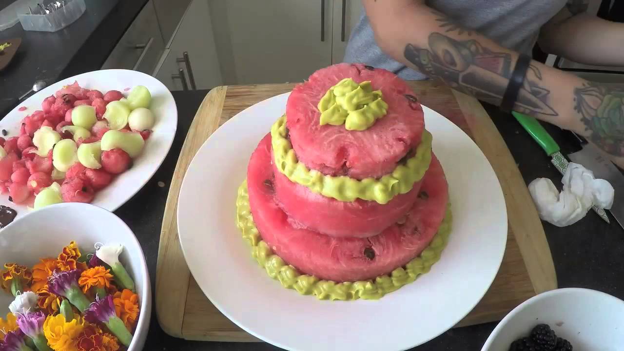 Raw Watermelon Fruit Cake by RawkBaby
