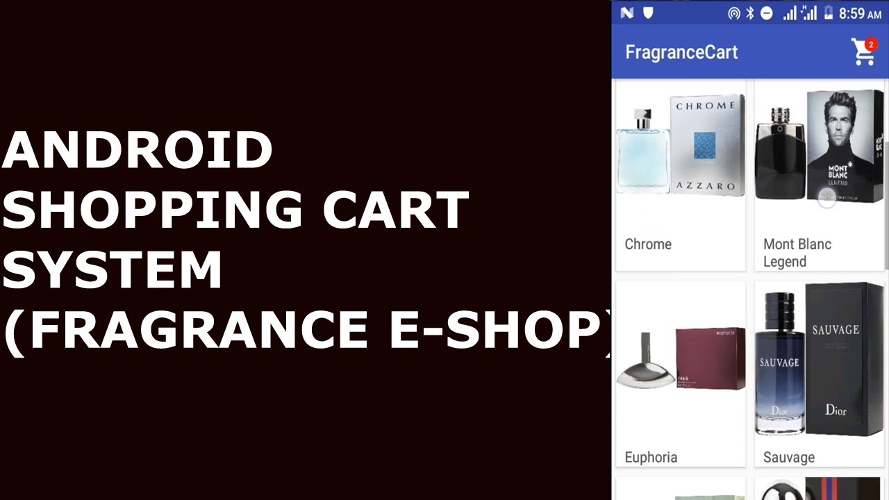 ANDROID SHOPPING CART SYSTEM (Fragrance E-Shop with PayPal) #1