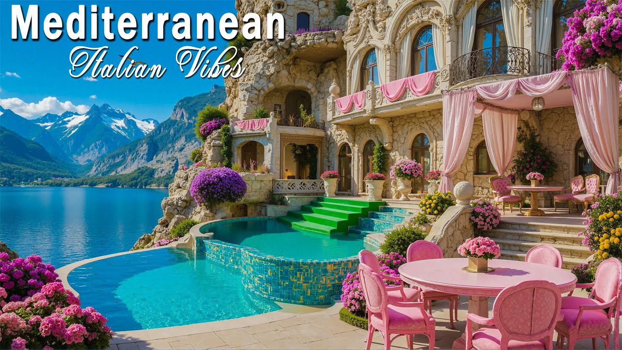 Breeze Mediterranean Daydream 🎶 Relaxing Acoustic Music & Sun-Kissed French Riviera Scenery