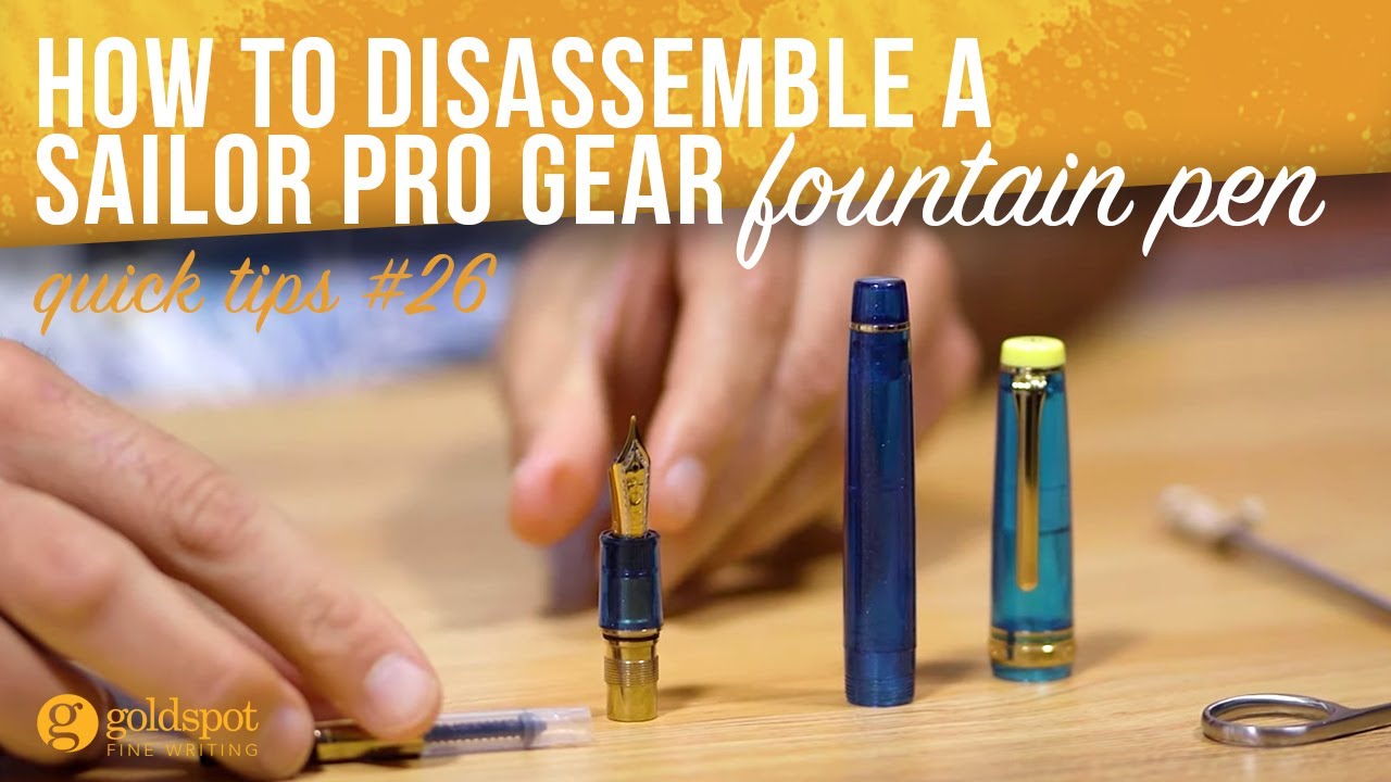 Как разобрать перьевую ручку Sailor Pro Gear — Краткие советы, Эпизод 26