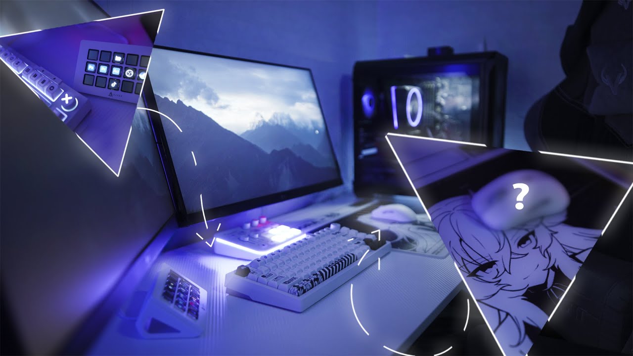 СОБРАЛ ЧЕРНО-БЕЛОЕ ИГРОВОЕ МЕСТО | Zone 51 Trine RGB | Darmoshark | Дарк Проджект | Maono | Ajazz