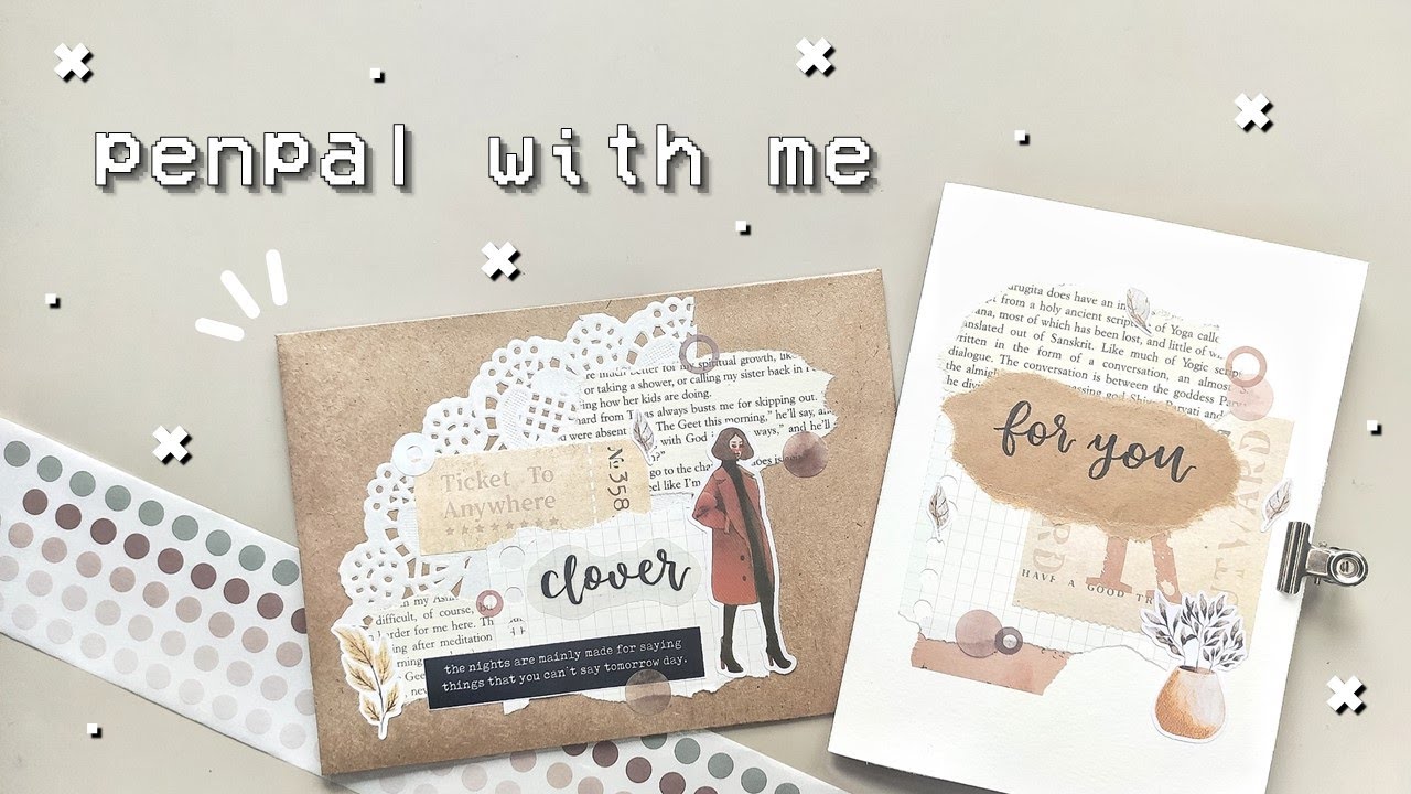 PENPAL WITH ME #30 | Vintage Book Theme 📖 (it's an actual book!)