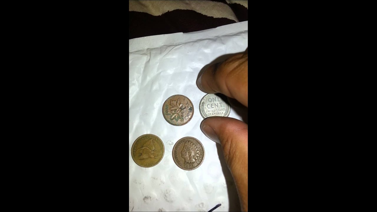 Fly eagle one cent, Indian head penny, steel penny