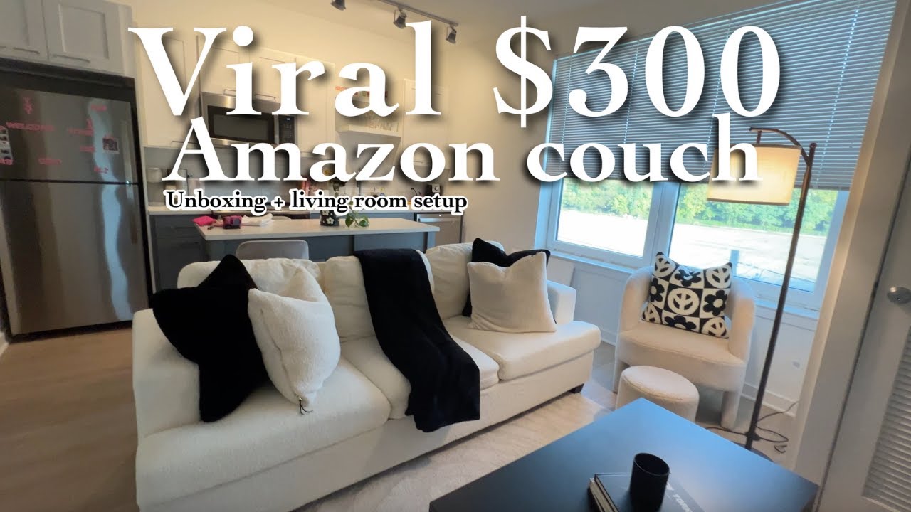 Viral $300 Amazon White Sherpa Couch Unboxing | Is It Worth the Hype?