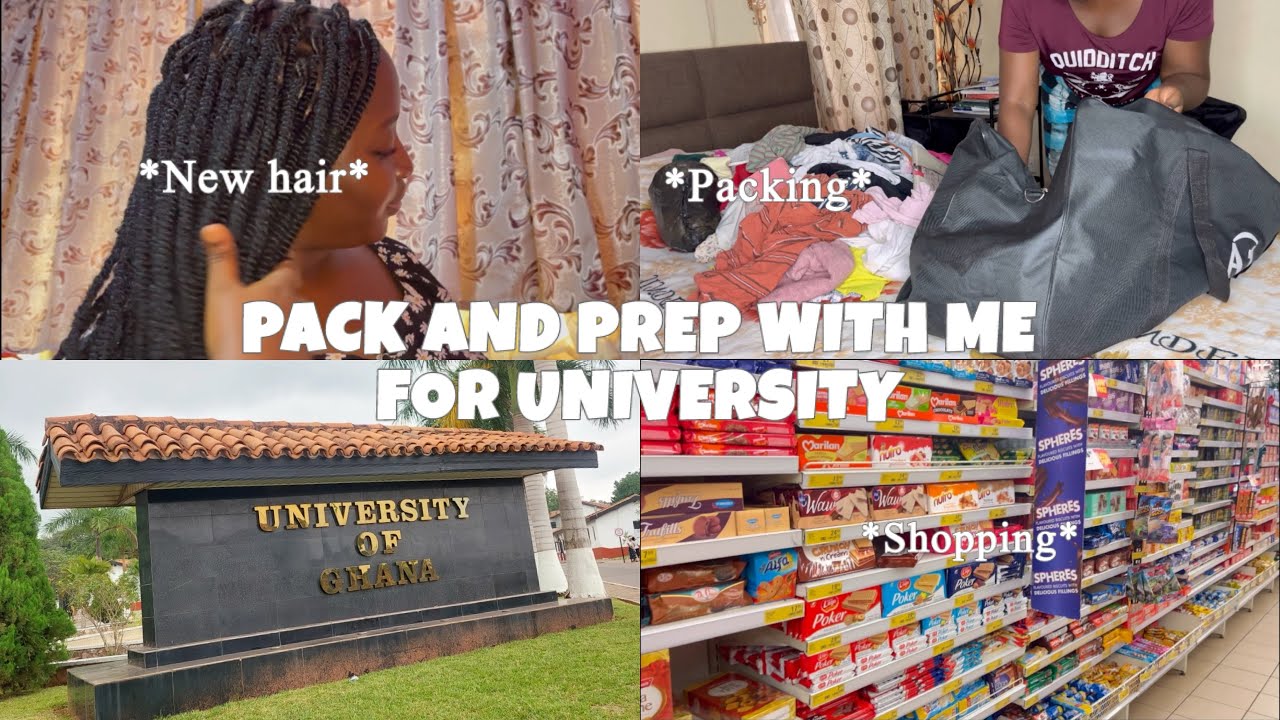 PREPARE WITH ME FOR BACK TO UNI📚🏢✨|| UNIVERSITY OFGHANA + FIRST DAY OF SCHOOL
