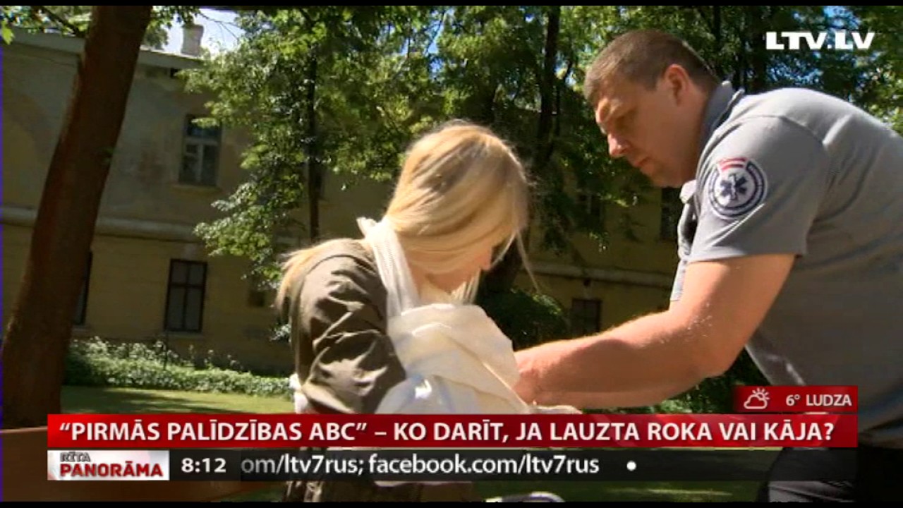 “Pirmās palīdzības ABC” - Ko darīt, ja lauzta roka, vai kāja?