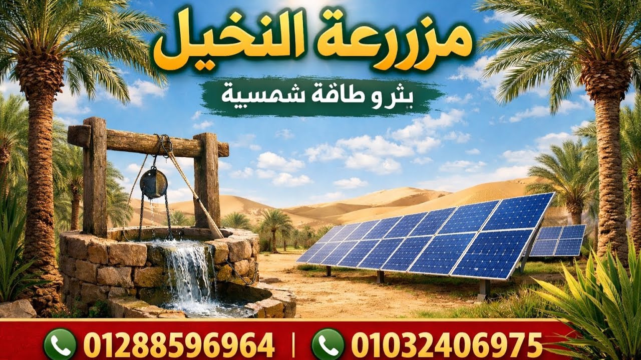 مزرعة ١٦ فدان مقننة تربة و مياه ممتازة قريبة من قرية منديشة بالواحات البحرية