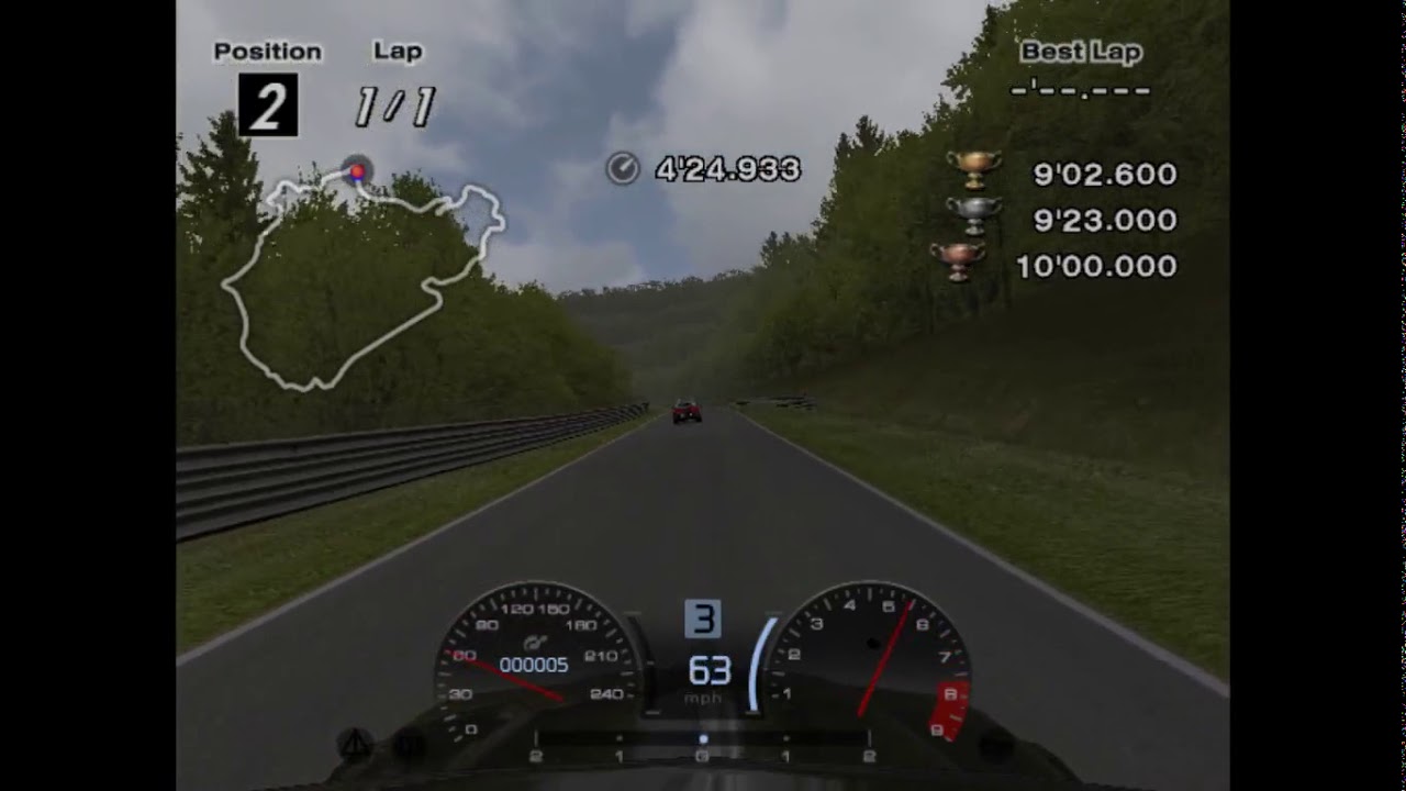 Gran Turismo 4 IA-15 license test HD 60fps