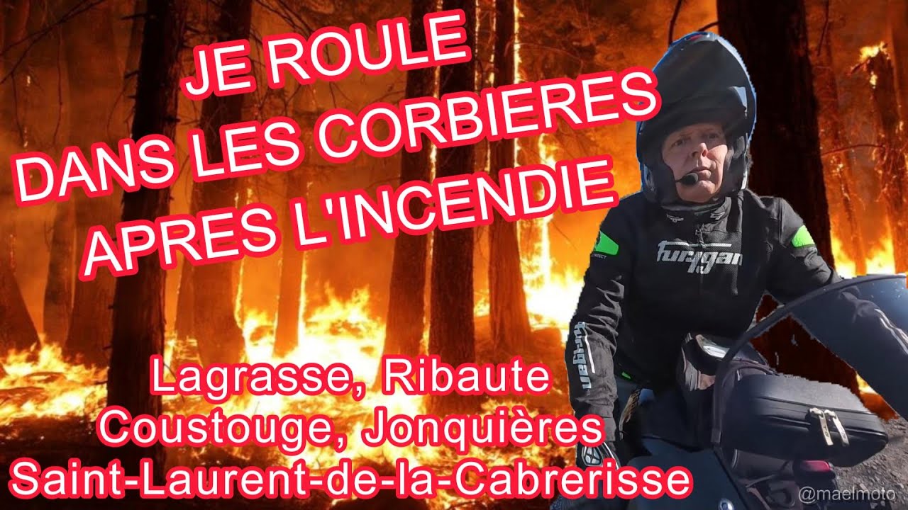 Visite des Corbières après l'énorme incendie d'août 2025 (Lagrasse, Ribaute, Coustouge, Jonquières)