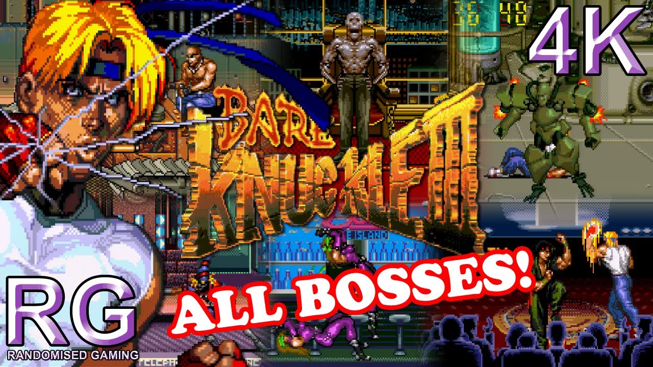 Bare Knuckle III / Streets of Rage 3 - SEGA Mega Drive - All Bosses as Axel no deaths [4K60]