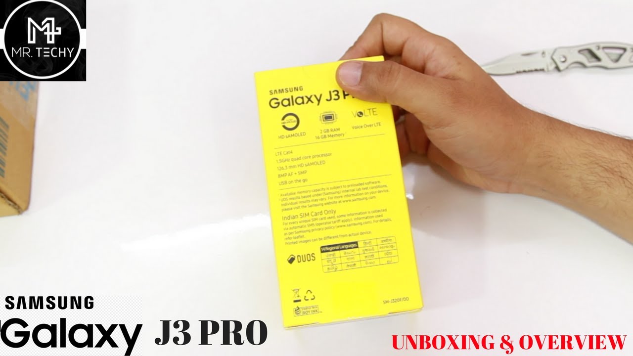 Samsung Galaxy J3 Pro - Unboxing & Overview