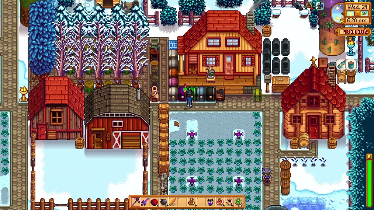 Stardew Valley 100% (No Commentary) - E208 - Mines dives for iridium needle
