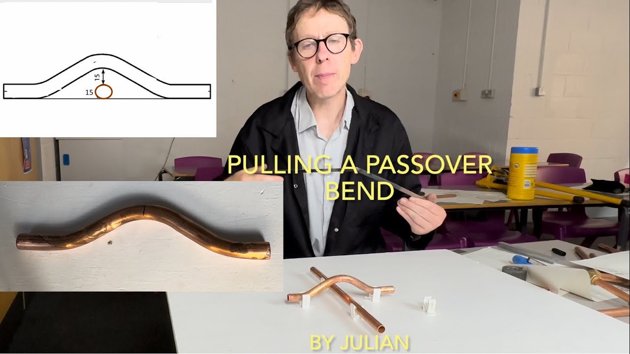 Pulling a Passover bend - to measurements - Level 2 plumbing
