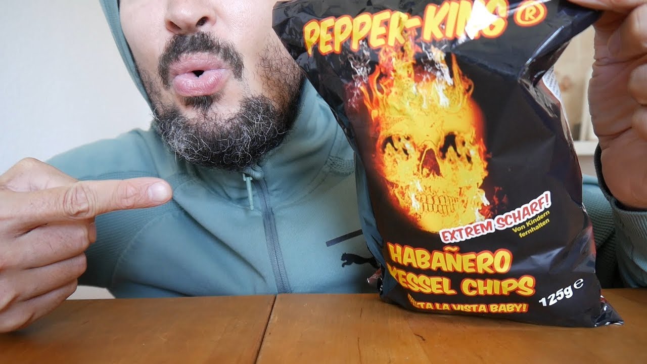ASMR Deutsch – Pepper-King Habanero Kessel Chips – scharf, baby!