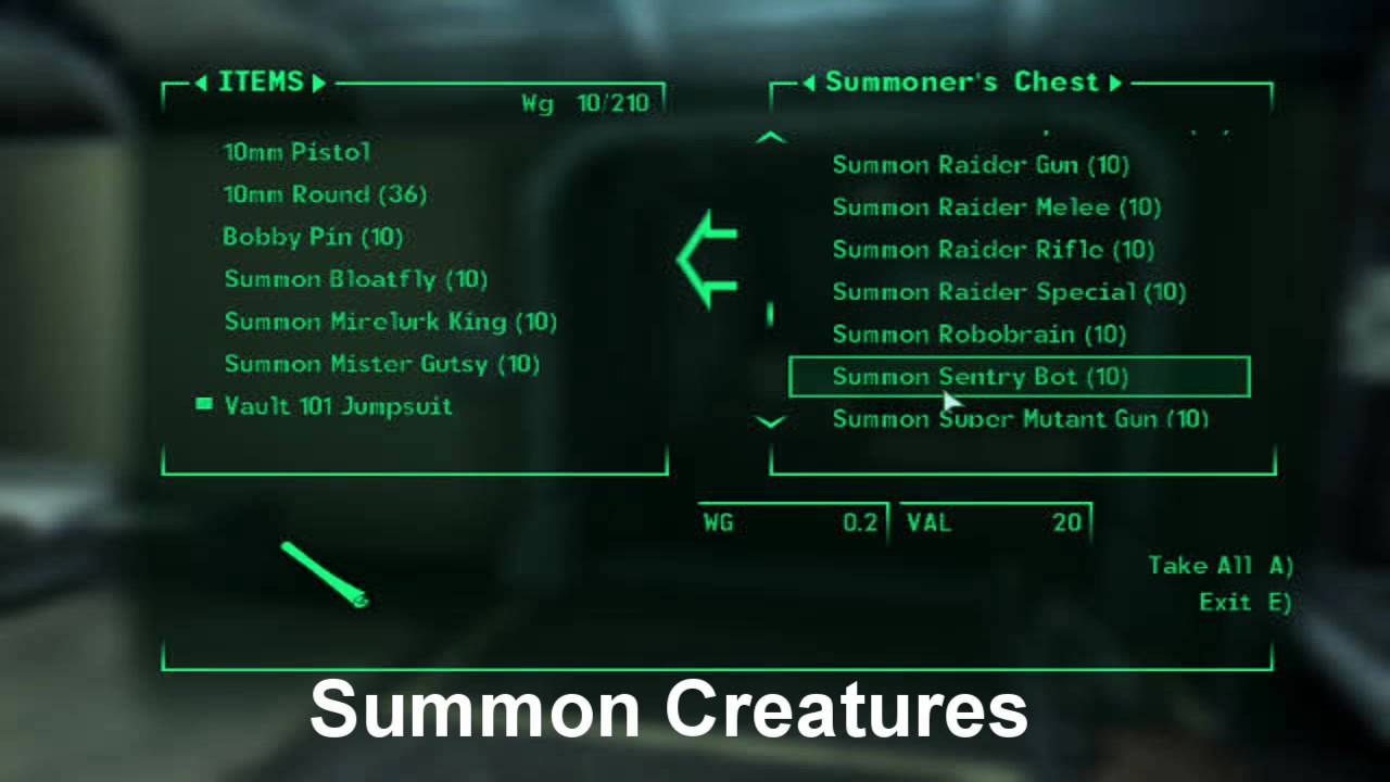 Fallout 3 - Best Cheat Mod - Personal Terminal