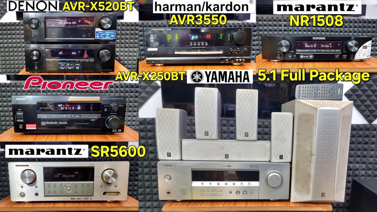 ✨️Low budget💥 AV Receiver 🧨Deepavali collections Marantz, Denon, Pioneer, Yamaha 5.1 Full Package🔥