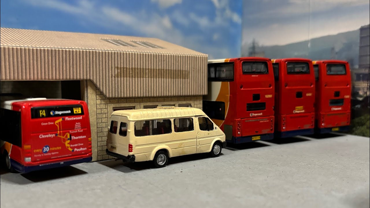 Miniature 1:76 Scale Model Town