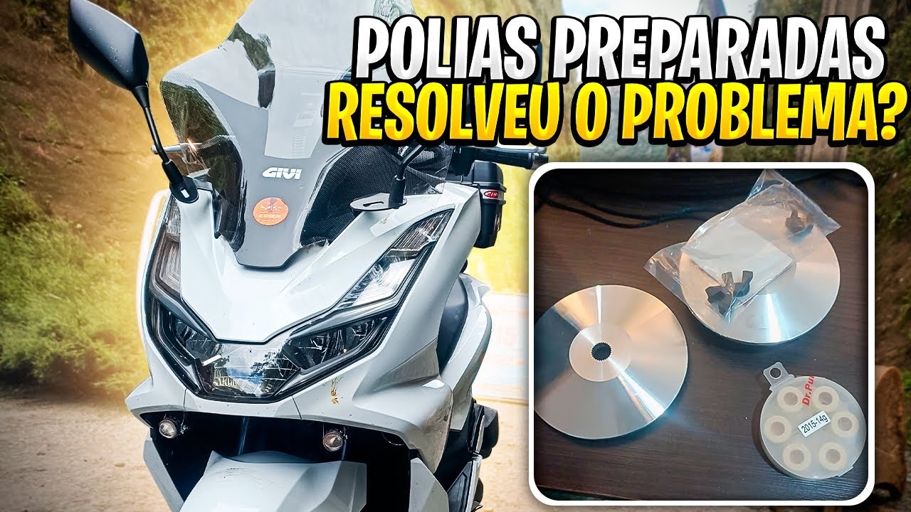 PCX fraca e tremendo na saída, polias preparadas  e roletes será que resolveu!?