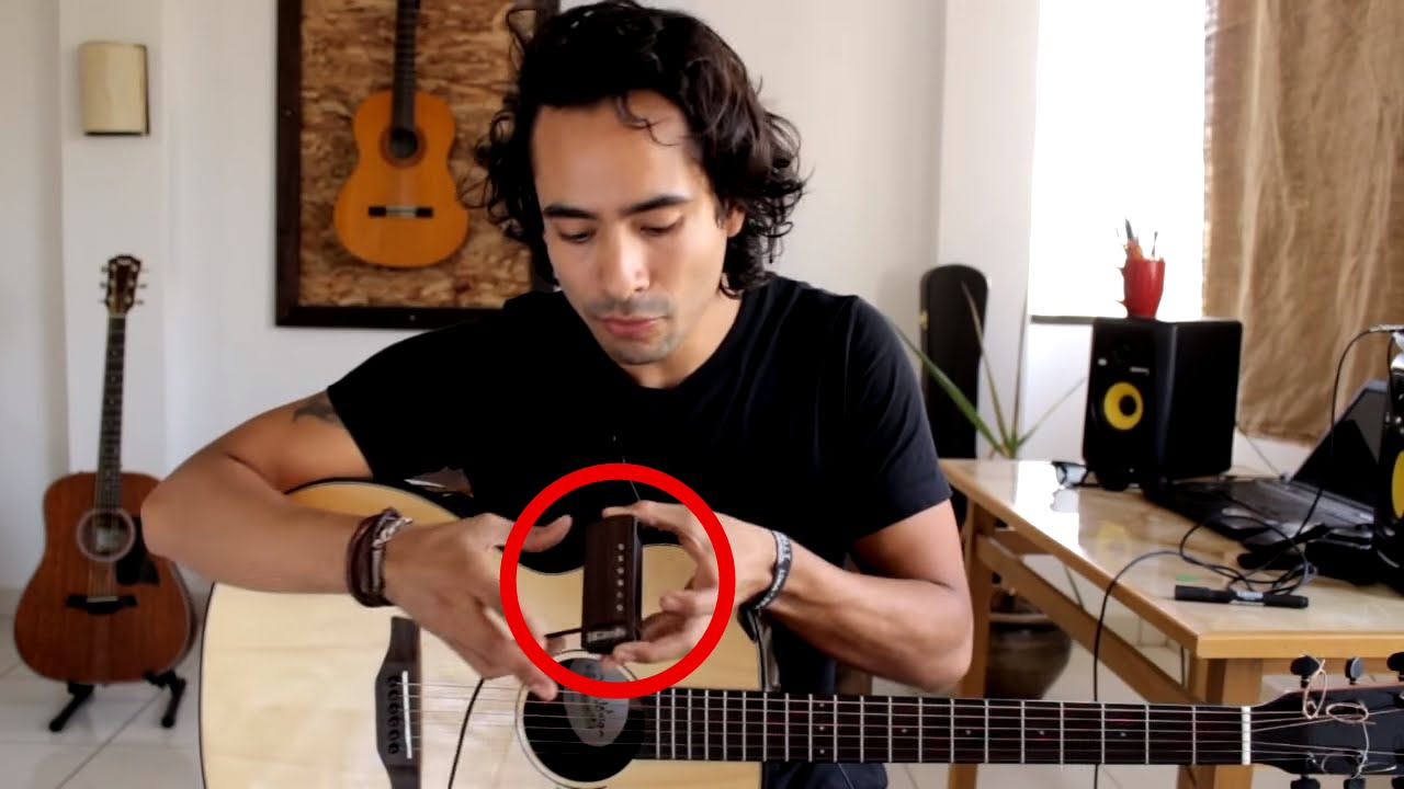 Pastilla para guitarra? tapa solida? de guitarra acústica a electroacústica.