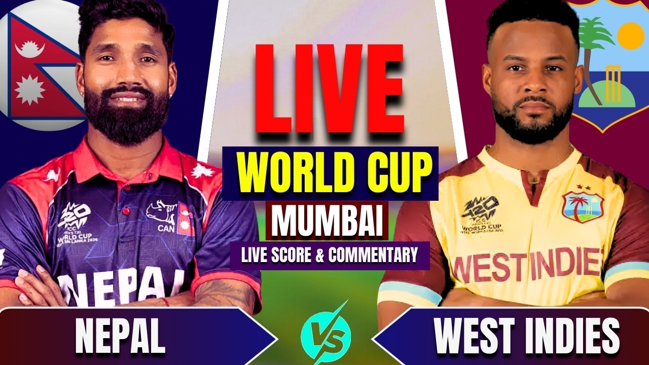 Nepal VS West Indies T20 World Cup Match Live Score & Commentary | Nepal Bowling | ComBox