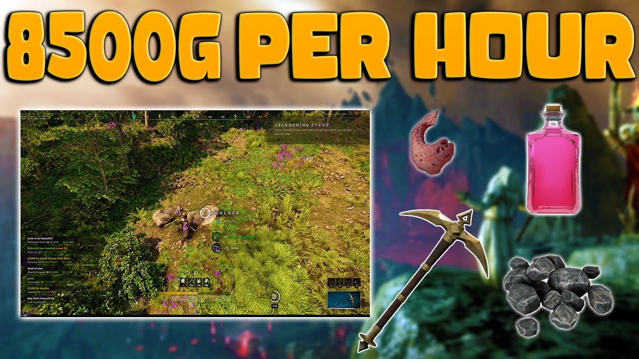 MOST CONSISTENT GOLD FARM IN NEW WORLD! Over 8500 Coins Per Hour! Any Level Farm! | New World!