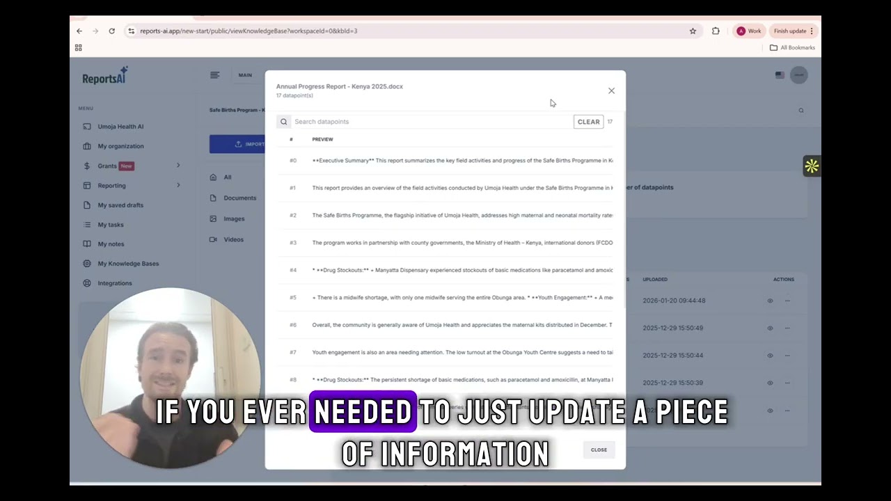 ReportsAI Full Platform Demo: Show Your Impact With Confidence