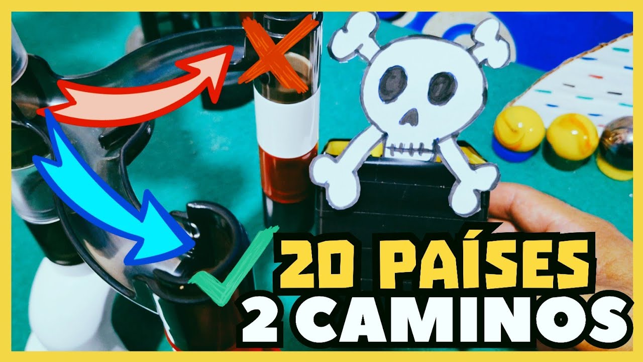 Carrera de PAÍSES con Canicas | Elige el camino Correcto