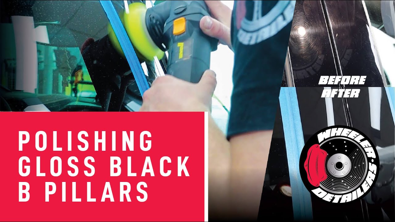 CARCARE24.EU | POLISHING GLOSS BLACK B PILLARS | MENZERNA 2500 | CHEMICAL GUYS V38 | FORD FOCUS
