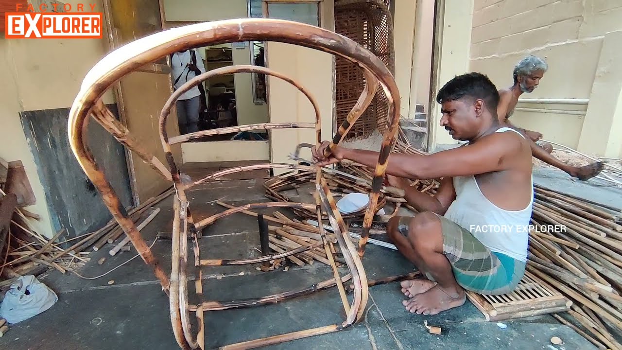 Bamboo Furniture Making Factory Tour | Factory Explorer