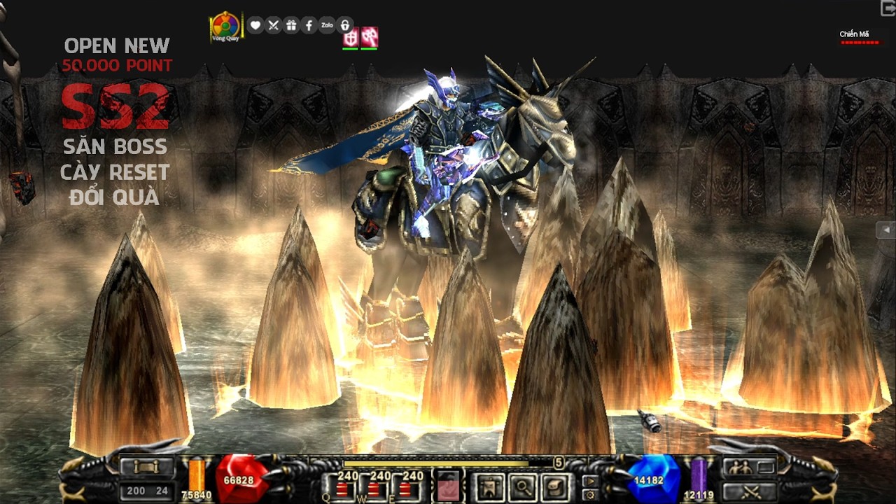 MaVuong.Net SS2 Plus - Dark Lord cưỡi chiến mã Quăng Xích fam Quái - Lê Minh Hài