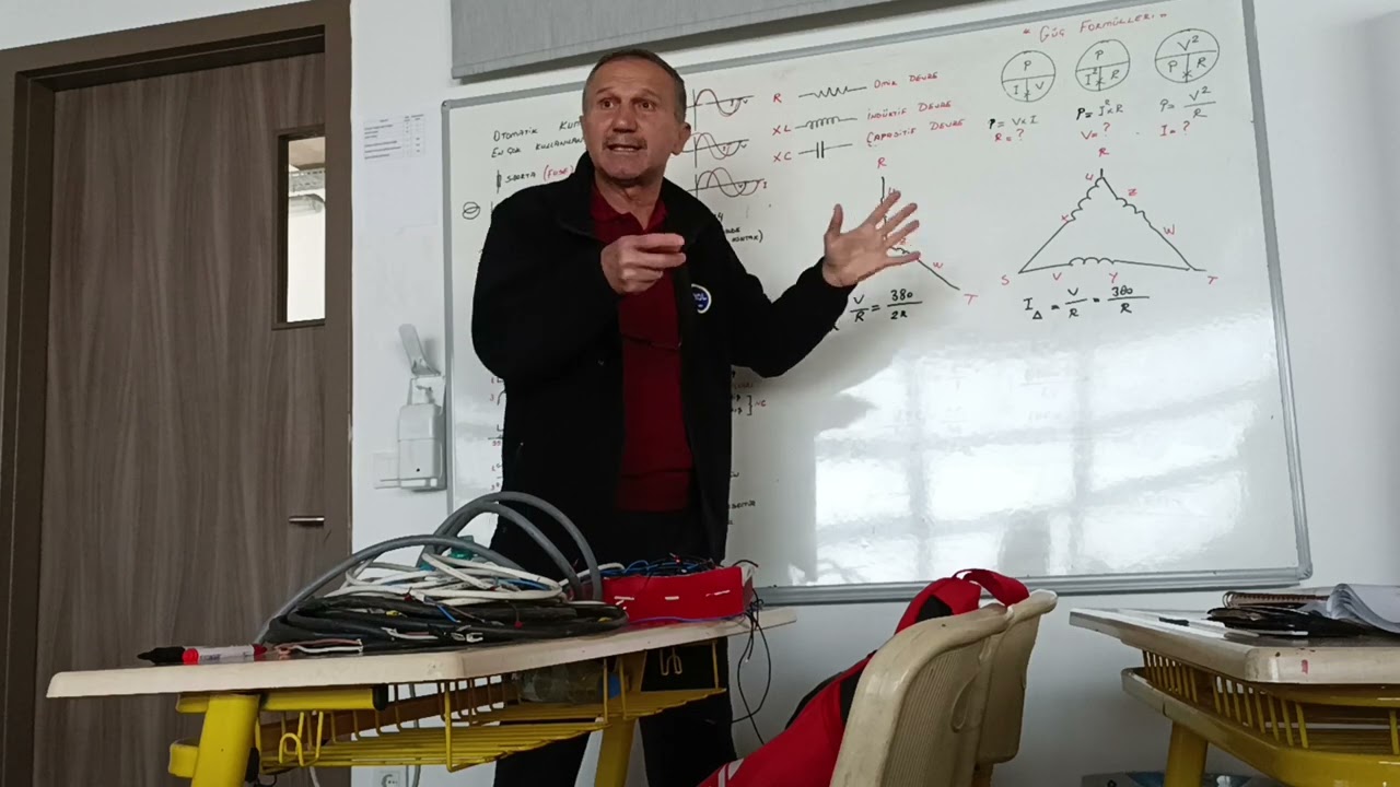 yıldız üçgen otomatik kumanda devresi Güngör Can hoca Ekol denizcilik elektrik zabiti kursu