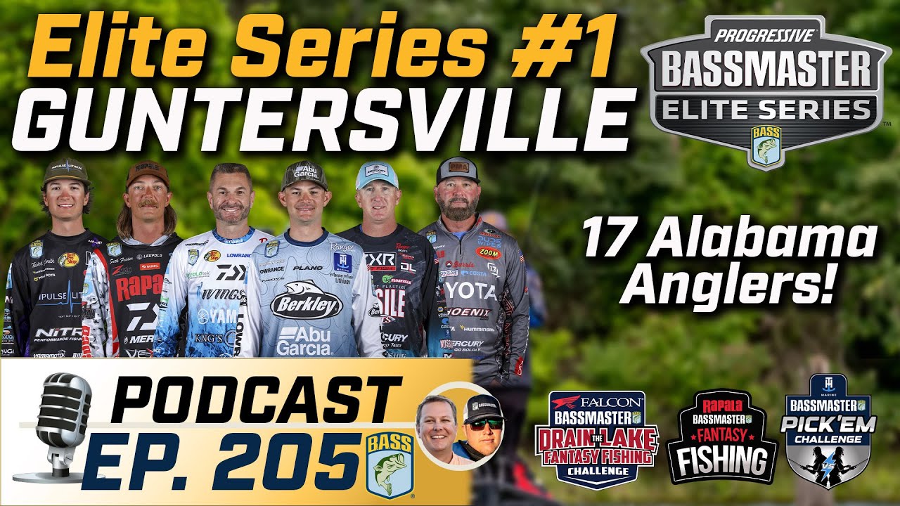 Elites head to Guntersville to kickoff 2026 (Ep. 205 Bassmaster Podcast)