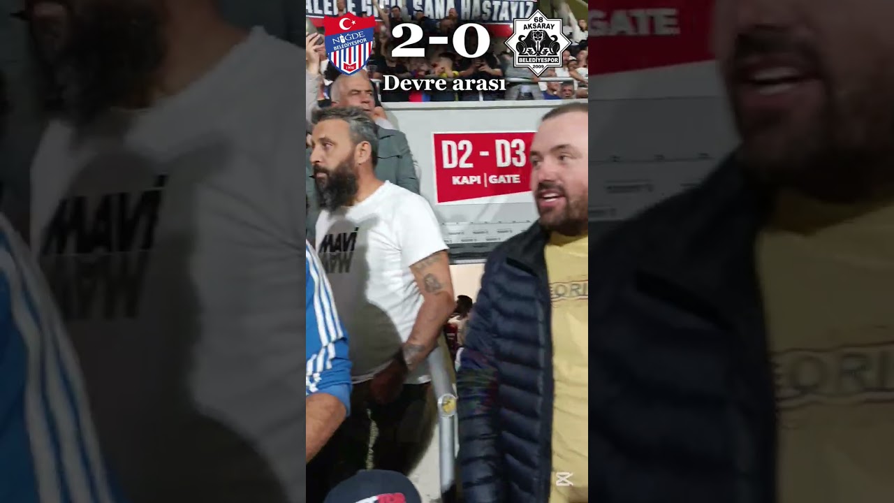 Niğde Belediyespor🆚 Kuzeyboru 68 Aksaray Belediye Spor Stad Vlogu | 3-1 Kazandık💪