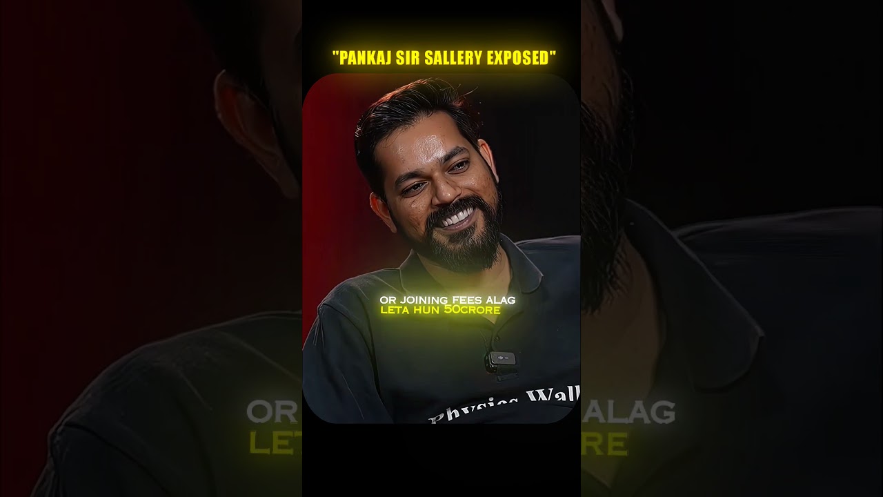 PANKAJ SIR'S SALARY EXPOSED😱. #explore #physicswallah #salary #trending #viral #shorts #iit #jee