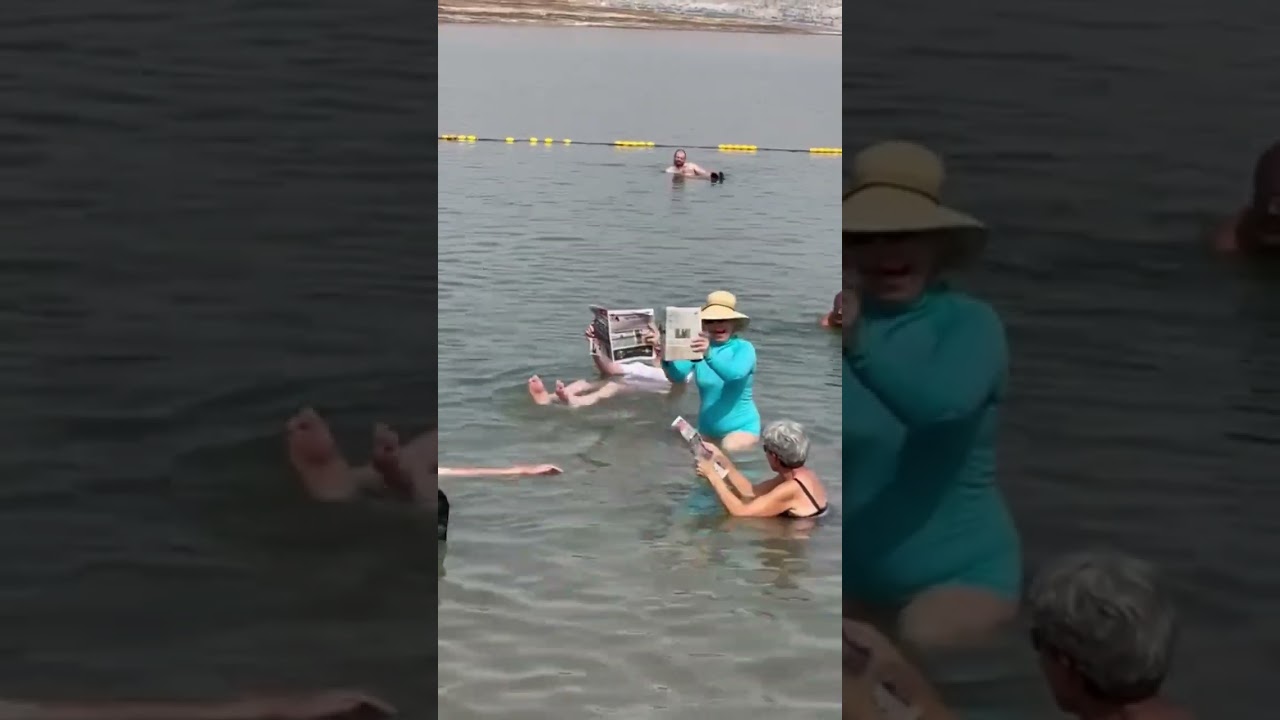 Floating in the Dead Sea - between Israel and Jordan. #deadsea #floating #ancienthistory