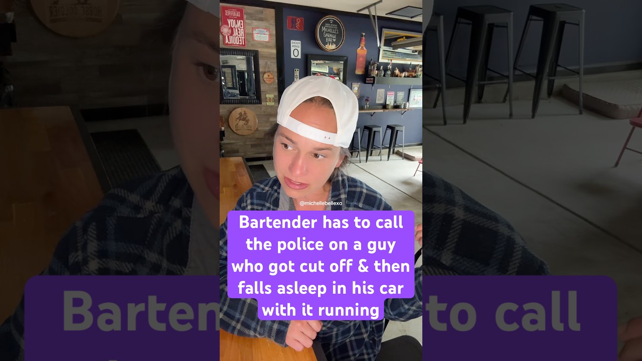 Bartender has to call the police on a guy who gets cut off & falls asleep in his car w/ it running