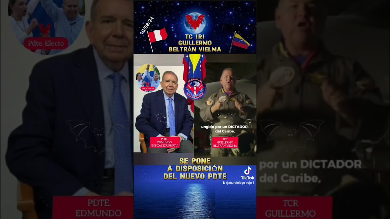 &diams;️🦇&diams;️ Valiente Teniente Coronel (R) Guillermo Beltr&aacute;n Vielma se Pone a disposici&oacute;n del Nuevo Pdte.