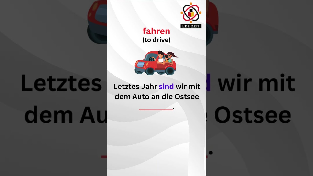 Unregelm&auml;&szlig;ig Verben Quiz - beginnen, fahren.#deutsch #german #quiz #germanquiz #deutschquiz