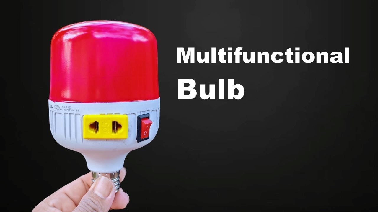 Red Bright and Power Strip: Transform Your Bulb into a Multifunctional Light and Power Source